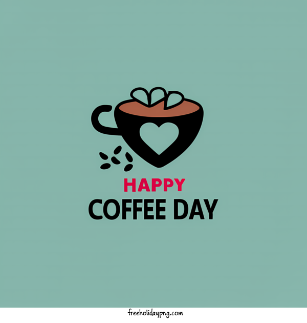 Transparent Coffee Day International Coffee Day happy coffee day logo design for International Coffee Day for Coffee Day