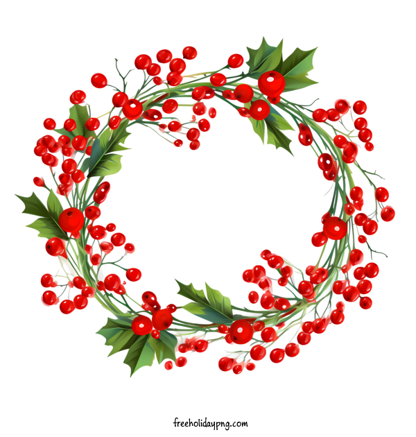 Transparent Christmas Christmas Wreath Christmas wreath holly berries for Christmas Wreath for Christmas