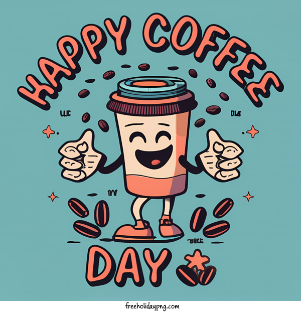 Transparent Coffee Day International Coffee Day happy coffee day cartoon coffee day for International Coffee Day for Coffee Day