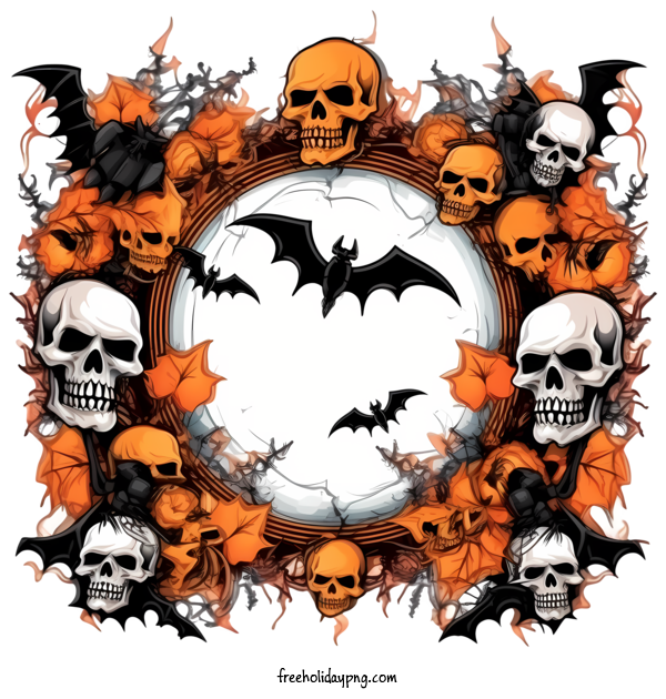Transparent Halloween Halloween Frame halloween bats for Halloween Frame for Halloween