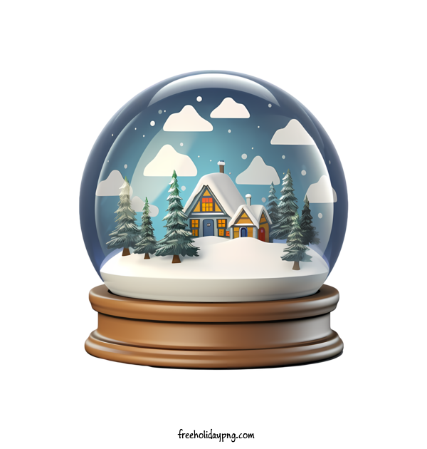 Transparent Christmas Christmas Snow Ball House snow globe for Christmas Snow Ball for Christmas