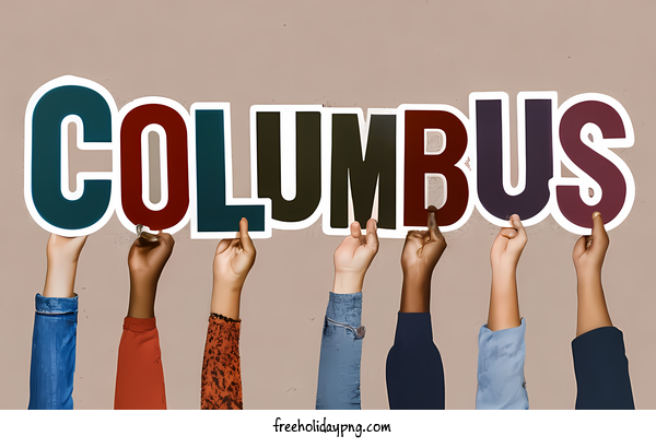 Transparent Columbus Day Happy Columbus Day words columbus for Happy Columbus Day for Columbus Day