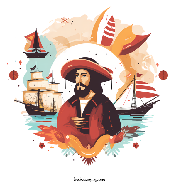 Transparent Columbus Day Columbus Day pirate sailor for Happy Columbus Day for Columbus Day