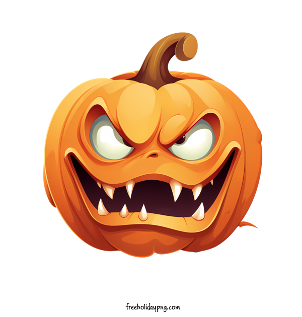 Transparent Halloween Jack O Lantern angry scary for Jack O Lantern for Halloween