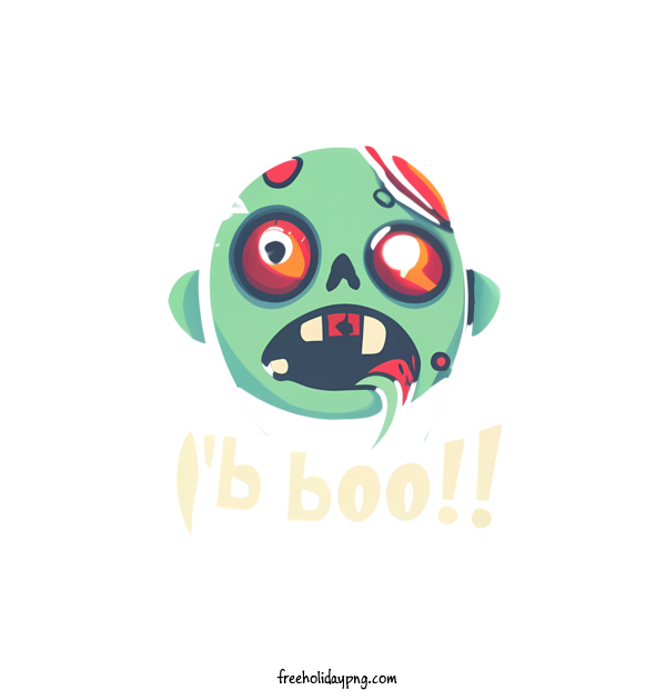 Transparent Halloween Halloween Boo zombie undead for Halloween Boo for Halloween