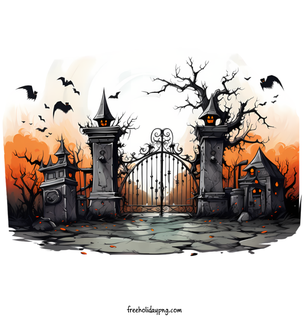 Transparent Graveyard Halloween Graveyard halloween gate for Graveyard for Graveyard