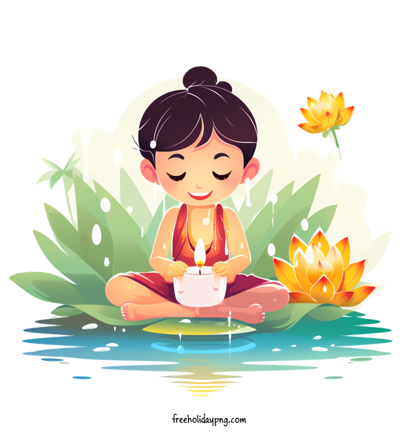 Transparent Loy Krathong Happy Loy Krathong lotus meditation for Happy Loy Krathong for Loy Krathong