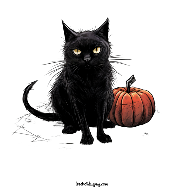 Transparent Halloween Black Cats black cat pumpkin for Black Cats for Halloween