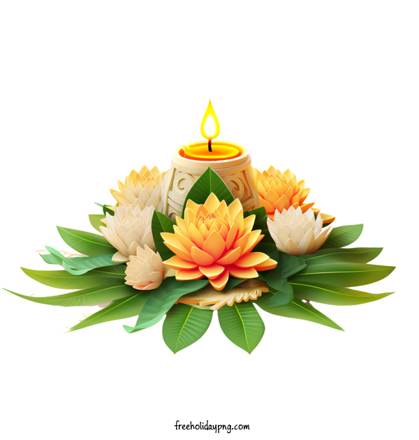 Transparent Loy Krathong Happy Loy Krathong candle flower for Happy Loy Krathong for Loy Krathong