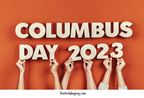 Transparent Columbus Day Happy Columbus Day day 2023 year 2024 for Happy Columbus Day for Columbus Day