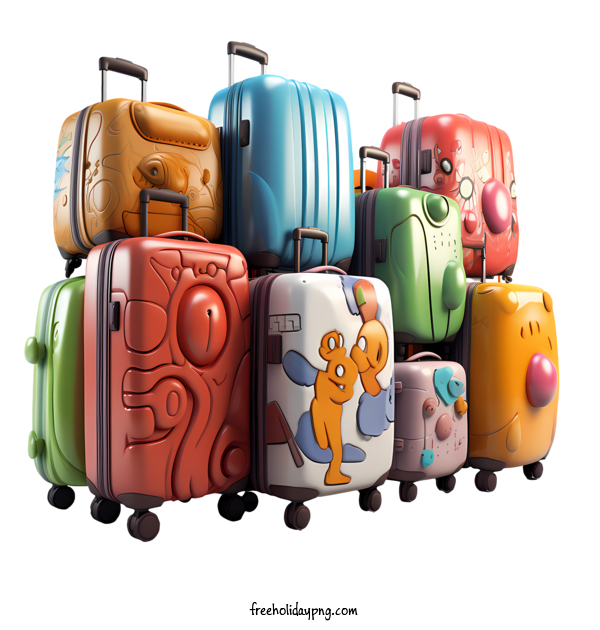 Transparent World Tourism Day World Tourism Day Image Content cartoon luggage for Tourism Day for World Tourism Day
