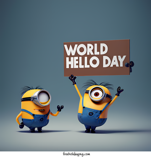 Transparent World Hello Day World Hello Day happy funny for Hello Day for World Hello Day