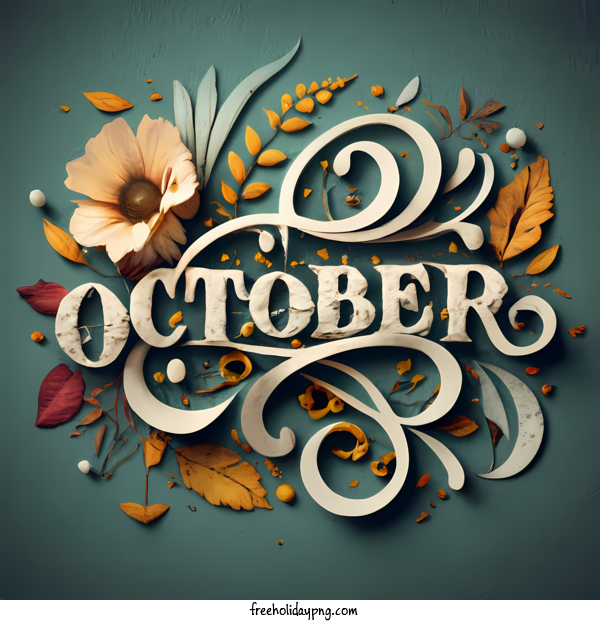 Transparent October Hello October October autumn for Hello October for October