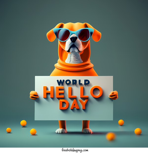 Transparent World Hello Day World Hello Day dog brown for Hello Day for World Hello Day