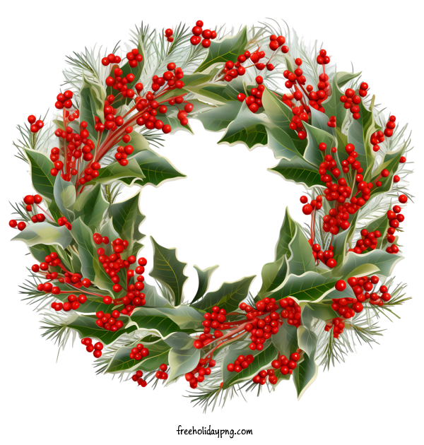 Transparent Christmas Christmas Wreath holly wreath for Christmas Wreath for Christmas