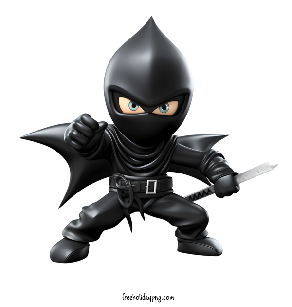 Transparent International Ninja Day International Ninja Day ninja black suit for Ninja Day for International Ninja Day