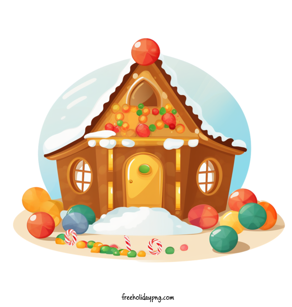 Transparent Christmas Christmas Gingerbread gingerbread house holiday decorations for Christmas Gingerbread for Christmas