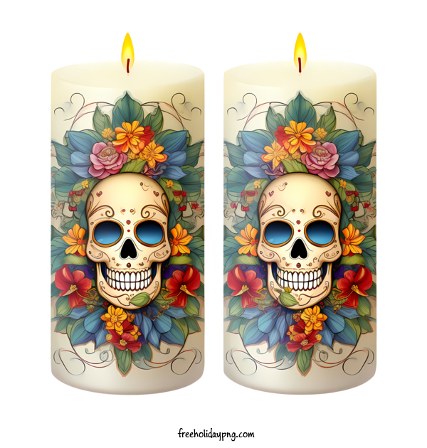 Transparent Day of the Dead Día de Muertos Day of the Dead skull for Día de Muertos for Day Of The Dead