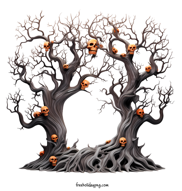 Transparent Halloween Halloween Tree Tree Skeletons for Halloween Tree for Halloween