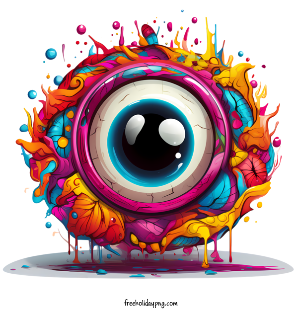 Transparent Halloween Halloween Eyeball eye colorful for Halloween Eyeball for Halloween