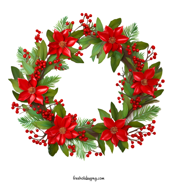 Transparent Christmas Christmas Wreath wreath holly berries for Christmas Wreath for Christmas