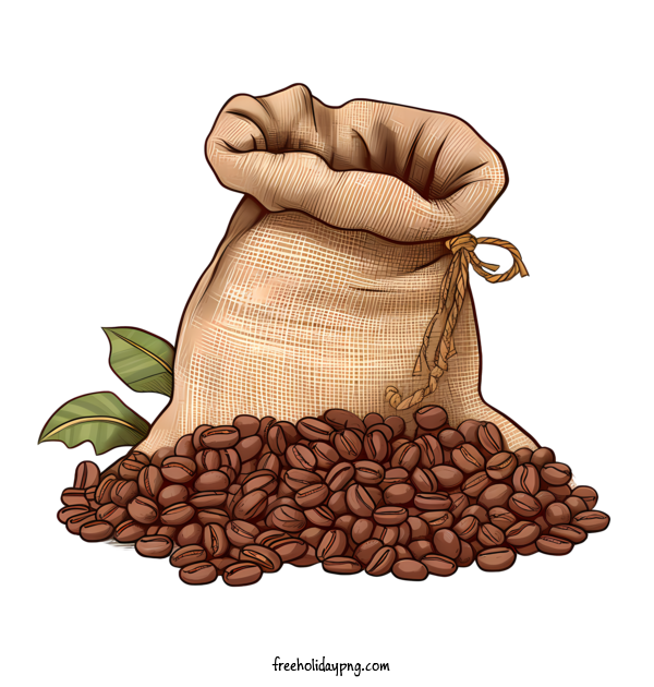Transparent Coffee Day Coffee Day Coffee Beans bag of coffee beans for Coffee Beans for Coffee Day