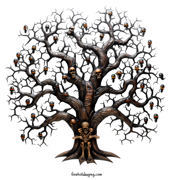Transparent Halloween Halloween Tree tree skulls for Halloween Tree for Halloween