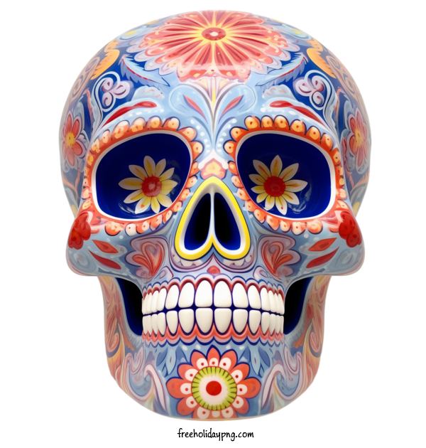 Transparent Day of the Dead Sugar Skull skull skull art for Sugar Skull for Day Of The Dead