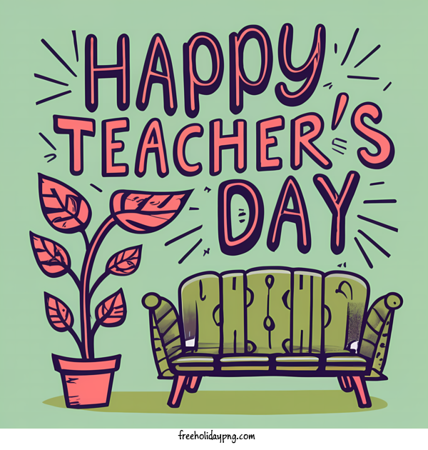 Transparent World Teacher's Day Teacher's Day happy teachers' day hand drawn for Teacher's Day for World Teachers Day