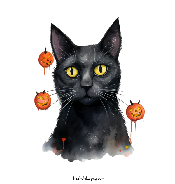 Transparent Halloween Black Cats black cat spooky for Black Cats for Halloween