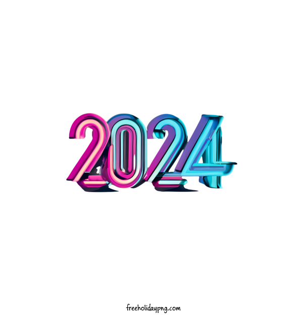 Transparent New Year Happy New Year 2024 birthday numbers for Happy New Year 2024 for New Year