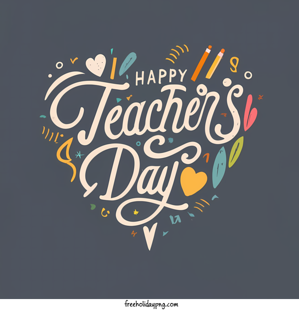 Transparent World Teacher's Day Teacher's Day teacher's day lettering for Teacher's Day for World Teachers Day