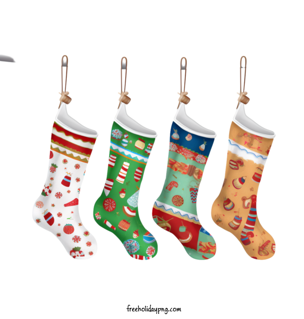 Transparent Christmas Christmas Stocking candy cane socks colorful stockings for Christmas Stocking for Christmas