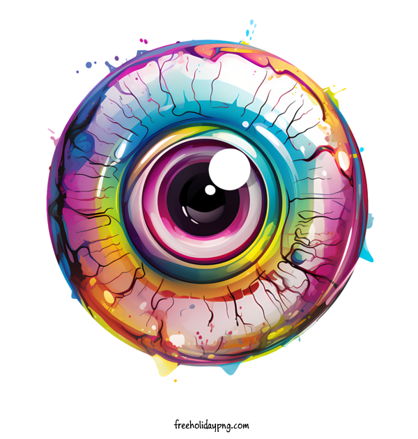 Transparent Halloween Halloween Eyeball Eye Rainbow for Halloween Eyeball for Halloween