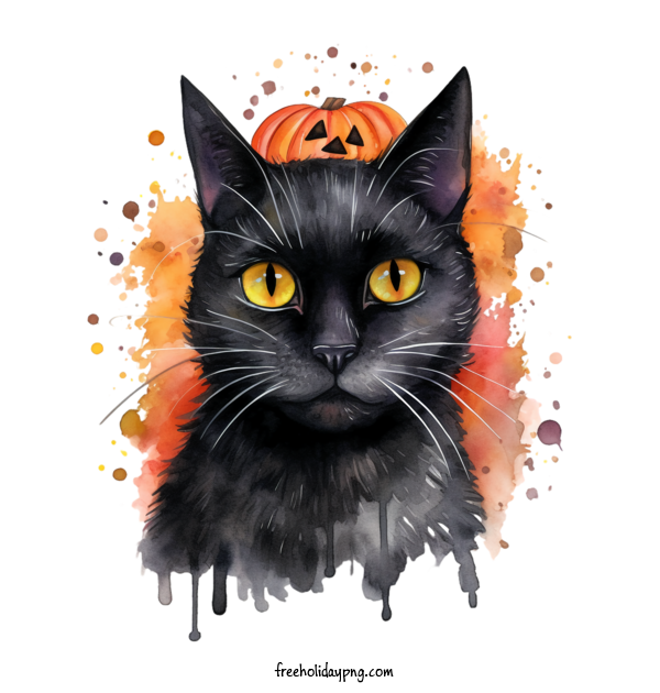 Transparent Halloween Black Cats cat black cat for Black Cats for Halloween