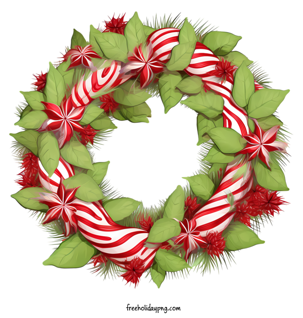 Transparent Christmas Christmas Wreath christmas wreath red and white stripes for Christmas Wreath for Christmas