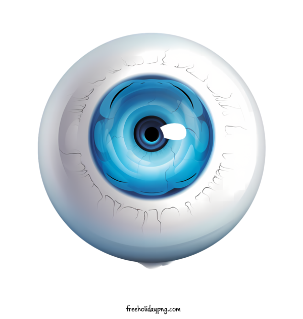Transparent Halloween Halloween Eyeball blue round for Halloween Eyeball for Halloween