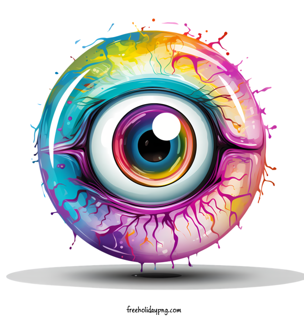Transparent Halloween Halloween Eyeball colorful spherical for Halloween Eyeball for Halloween