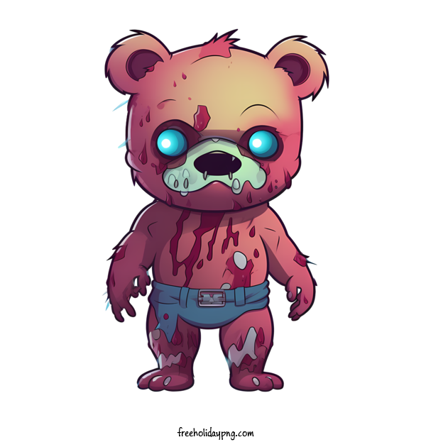 Transparent halloween zombie bear zombie for zombie for Halloween