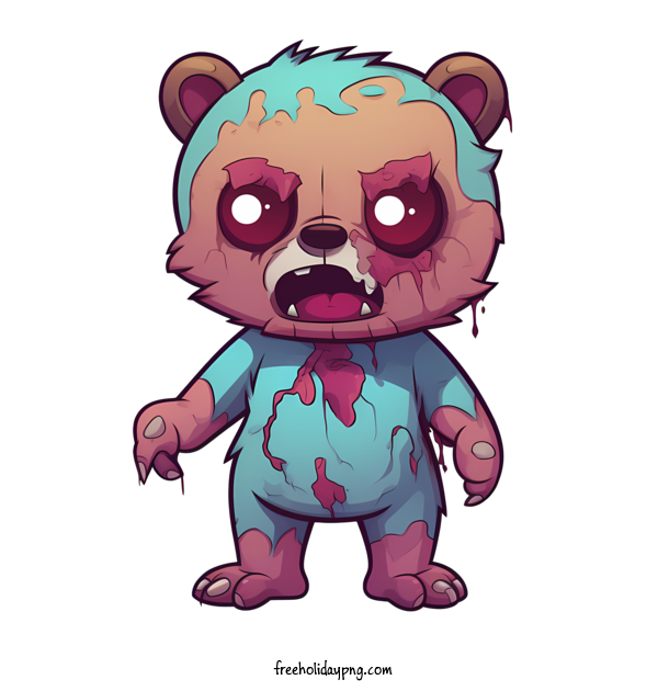 Transparent halloween zombie monster bear for zombie for Halloween