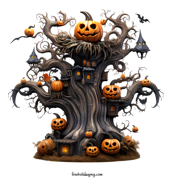 Transparent Halloween Halloween Tree halloween pumpkin for Halloween Tree for Halloween