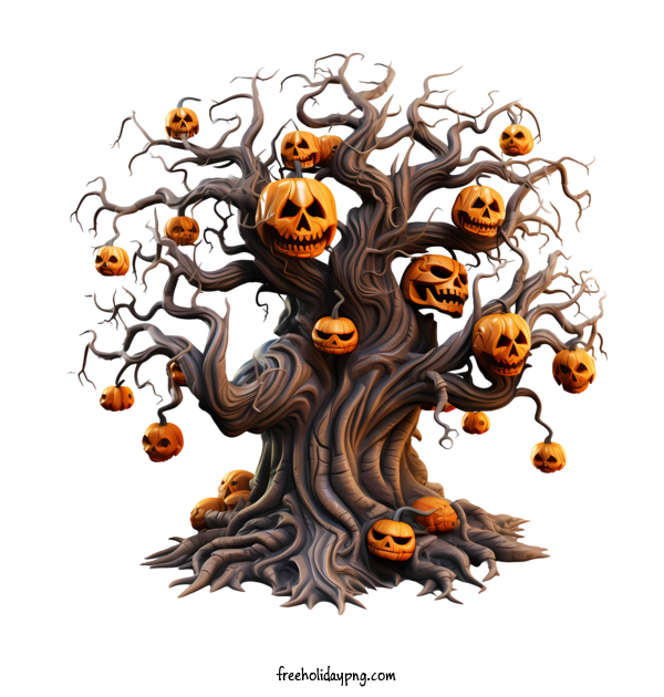 Transparent Halloween Halloween Tree halloween tree jack o'lanterns for Halloween Tree for Halloween