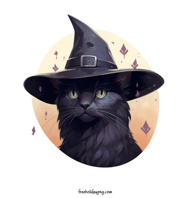 Transparent Halloween Black Cats black cat witch for Black Cats for Halloween