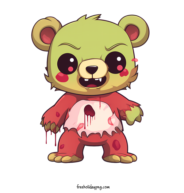 Transparent halloween zombie zombie bear for zombie for Halloween