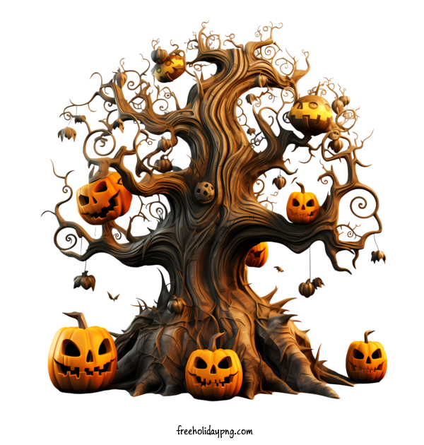 Transparent Halloween Halloween Tree halloween tree pumpkin tree for Halloween Tree for Halloween