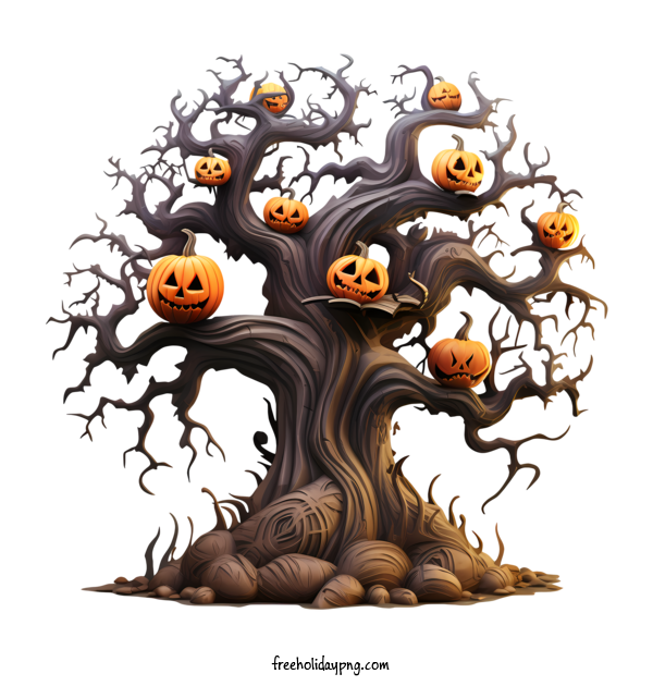 Transparent Halloween Halloween Tree halloween jack o'lanterns for Halloween Tree for Halloween