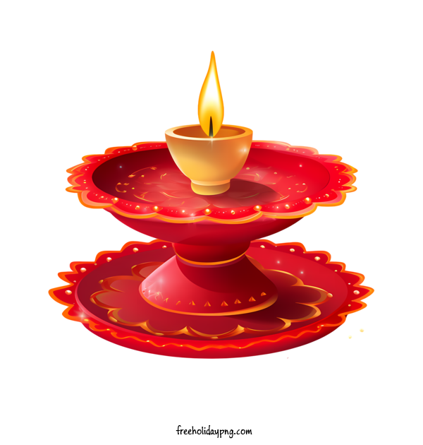 Transparent Diwali Happy Diwali red candle for Happy Diwali for Diwali