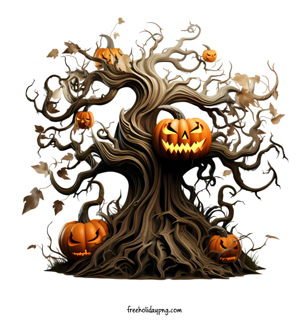 Transparent Halloween Halloween Tree tree pumpkins for Halloween Tree for Halloween