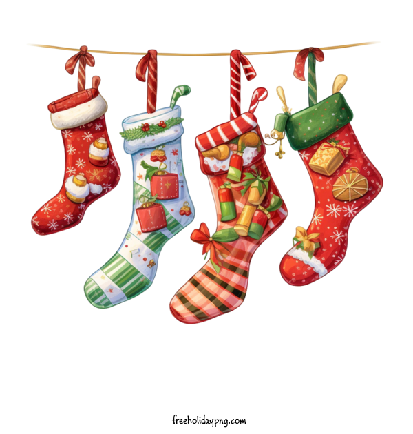 Transparent Christmas Christmas Stocking Santa socks holiday socks for Christmas Stocking for Christmas