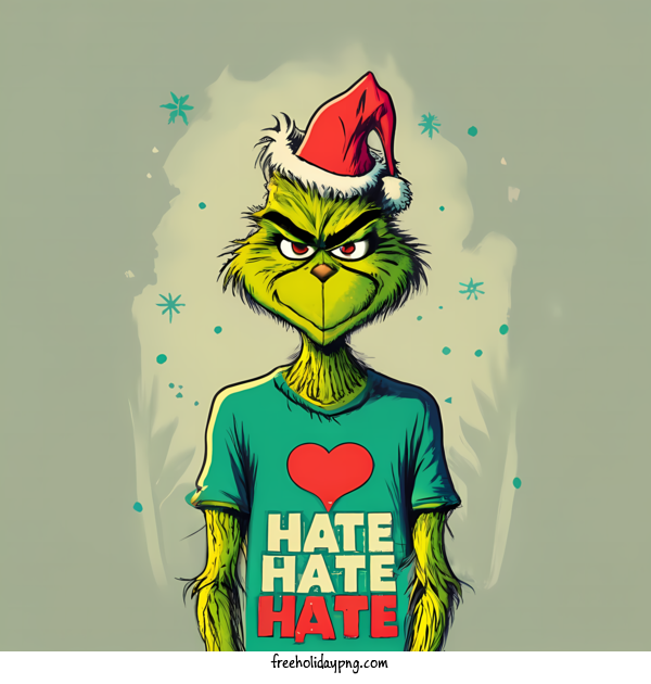 Transparent Christmas Grinch hatred greyness for Grinch for Christmas